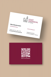Eigenständig visitenkarte kronberg